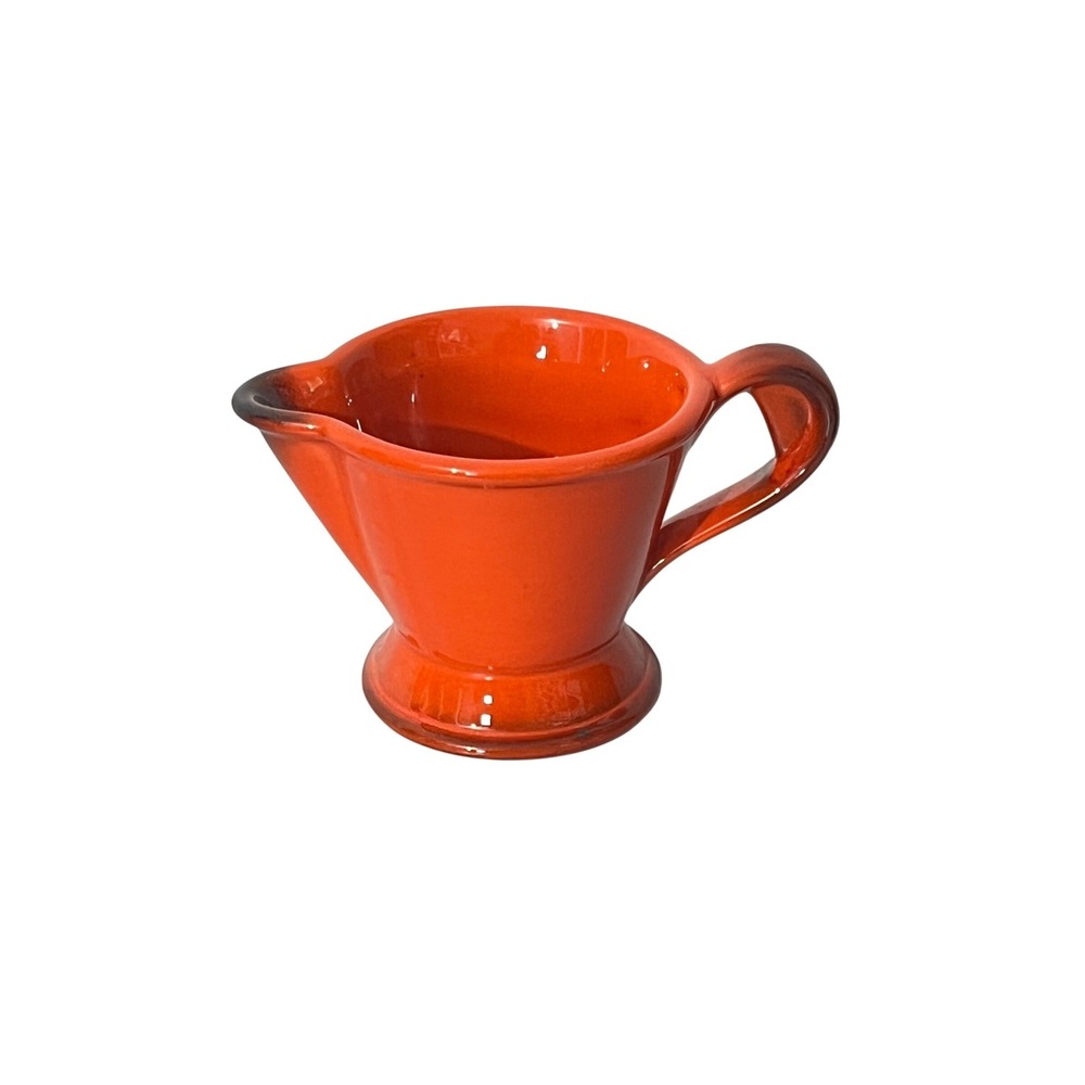 Metlox Poppytrail Red Rooster Creamer OS Red Vintage Ceramic Pitcher MCM